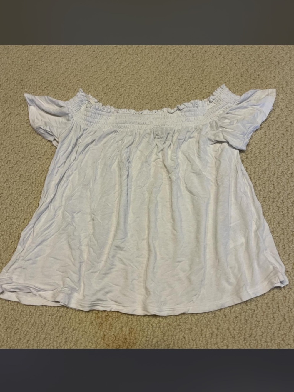 white off the shoulder top